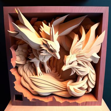 3D model Glory Blaze Hikozaru vs Zangoose Destined Battle (STL)